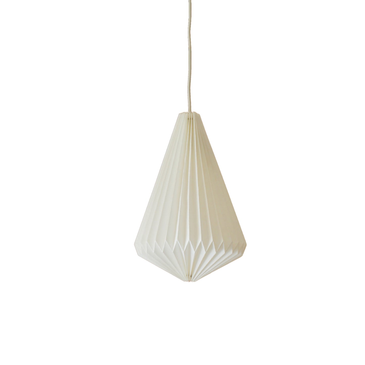 Laboratoire Textile N135 architectural geometric pendant light in solid white